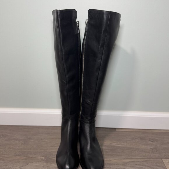 Tall Michael Kors Black Boots Size 7.5 - Picture 2 of 8